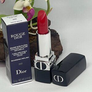 Christian Dior Rouge Dior Floral Care Matte Lip Balm - 999 Rouge - New in Box
